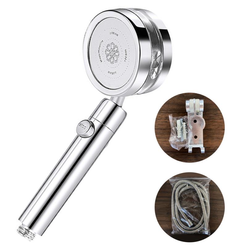 3 in 1 Turbocharged shower mirror magic small waist water shaking head shower bathroom material hardware accessories shower head: 03 1set