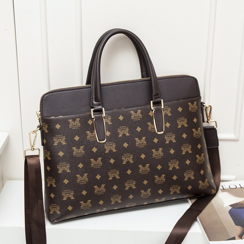 Modernos maletines de piel para ordenador portátil para mujer, bolsos de oficina para mujer, bolso de negocios de piel, bolsos de hombro para ordenador portátil: 905-M