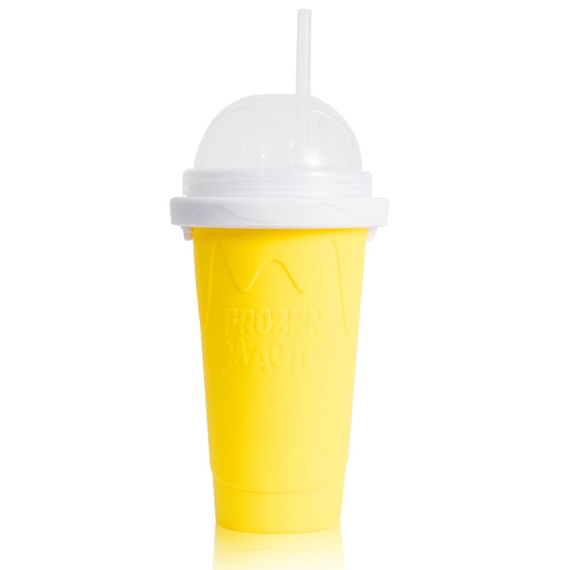 SIMMY Slushy DIY Smoothie Pinch Cup Frozen Making Freeze Magic Food Grade Silicone Drink Water Bottle