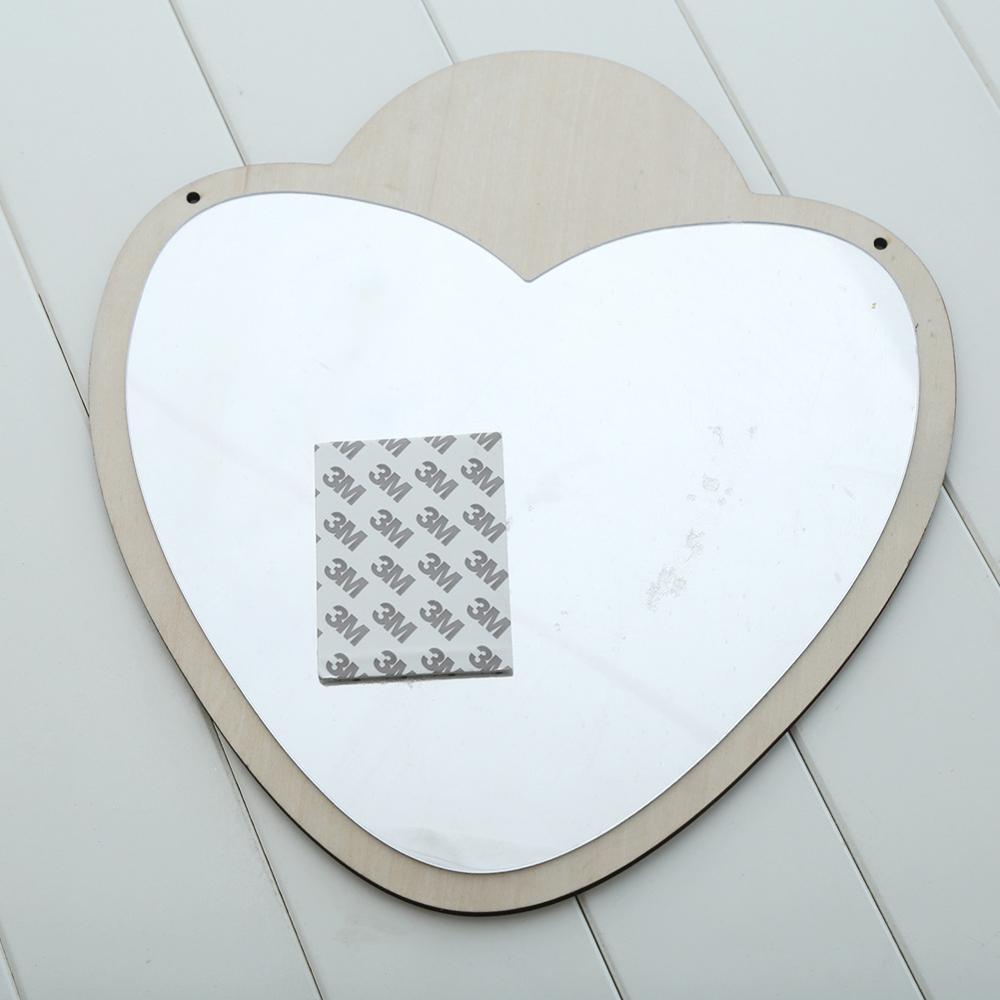 Nordisk skandinavien stil kawaii barnkammare dekorativ spegel väggmålning venetiansk badrum rund plexiglas vägg spegel dekorativ spegel: Kärlek