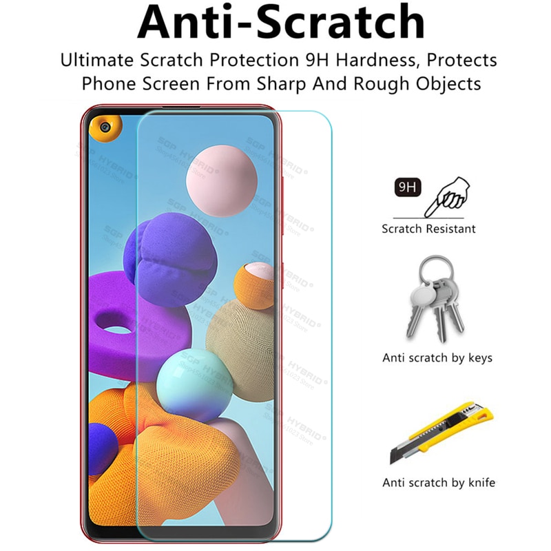 2in1 Camera Lens Temper Glass For Samsung Galaxy A21s GalaxyA21s M-A217F SM-A217F/DS Light Shield Protective Glass Full Cover