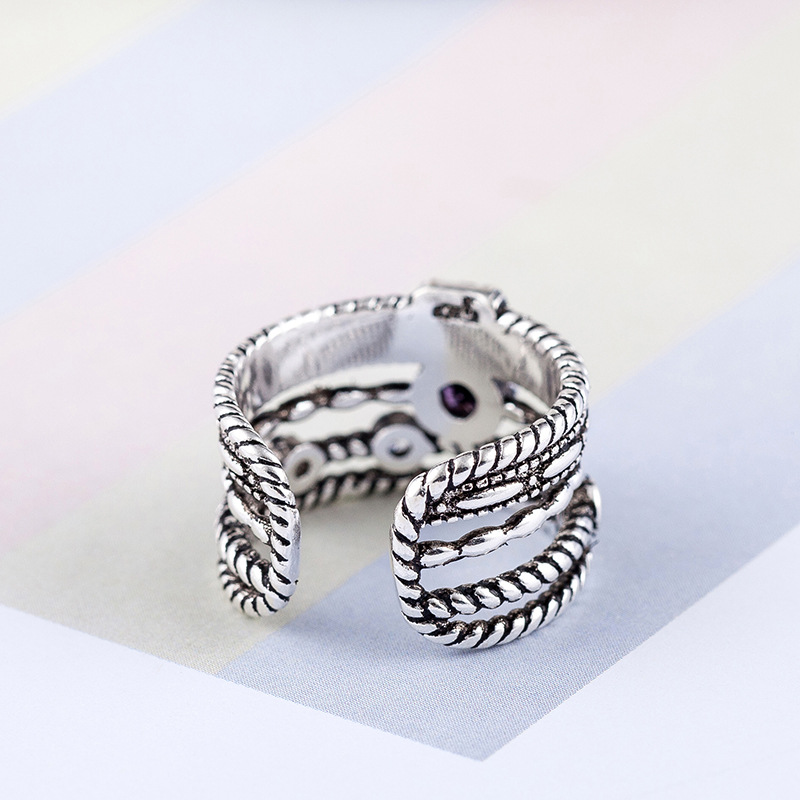 Bohemian Vintage Silber Farbe Multilayer Große Ringe Für Frauen Mädchen Öffnen Retro Antike Ringe Hochzeit Schmuck