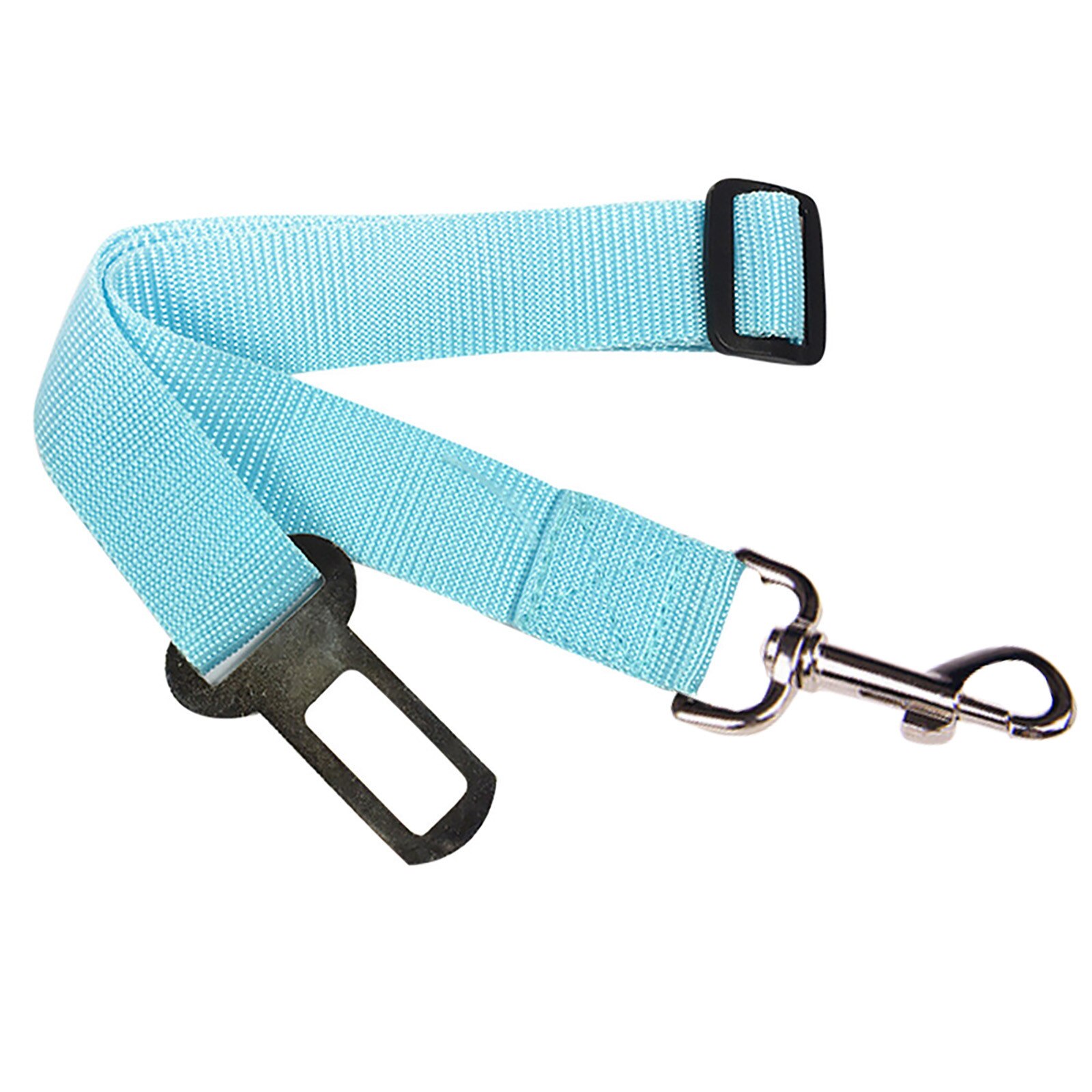 Adjustable Dog Seat Belt Pets Safety Leashes Retractable Vehicle Car Leash For Pet #J20: sky blue 