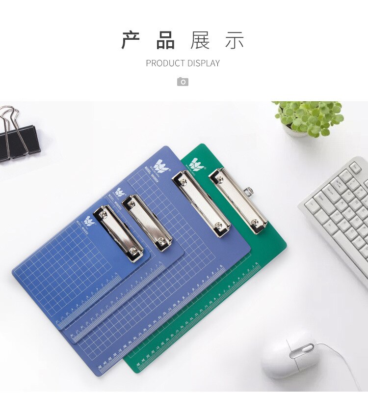 File Board A4 Cardboard Clip Hanging Writing Pad bill Note Hanging Point Menu Plastic Writing Board Clip