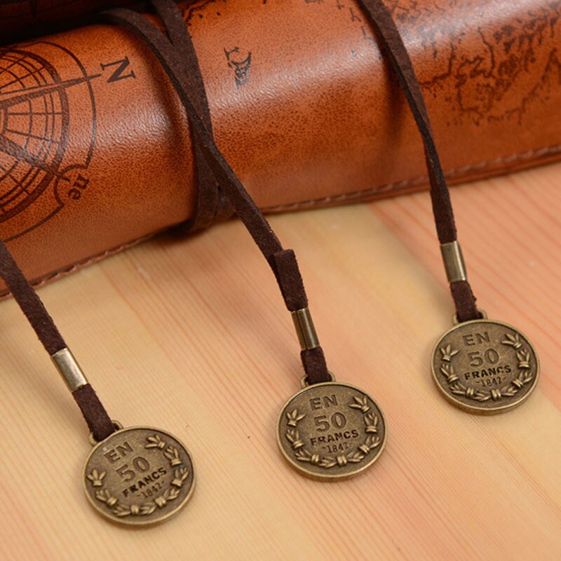 Retro Schatkaart Potlood Gevallen Luxe Roll Leer PU Pen Zak Pouch Voor Boy Girl School Briefpapier Levert Cosmetische Tas