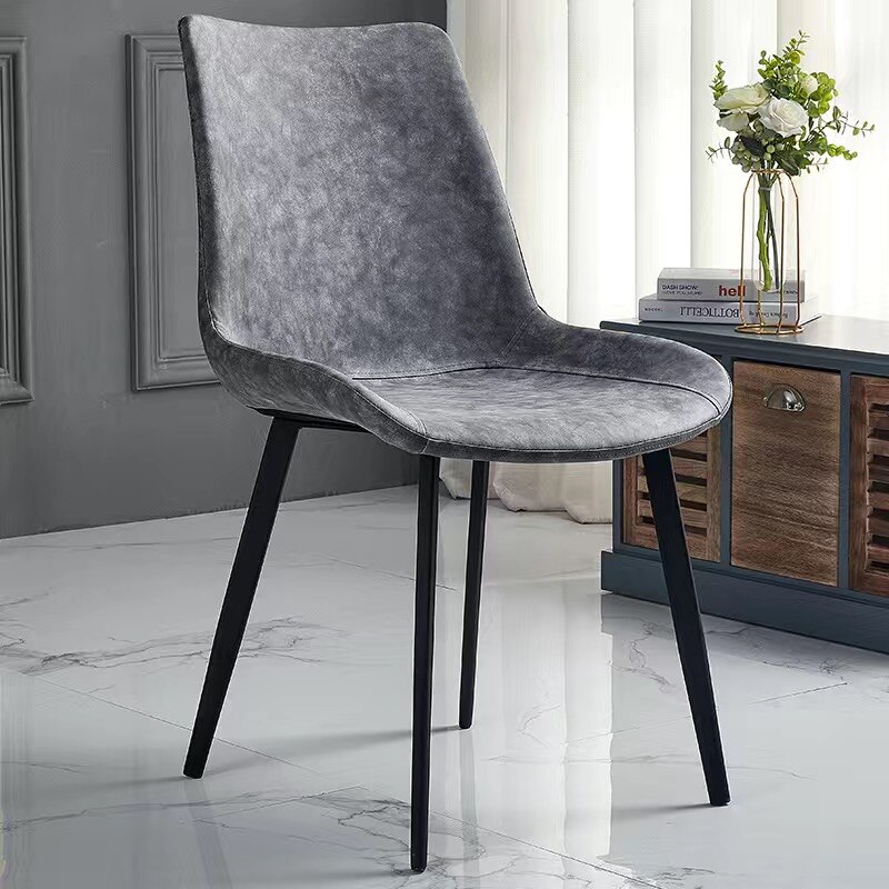 Spisestole metal spisebordsstol læder spisestole: 6