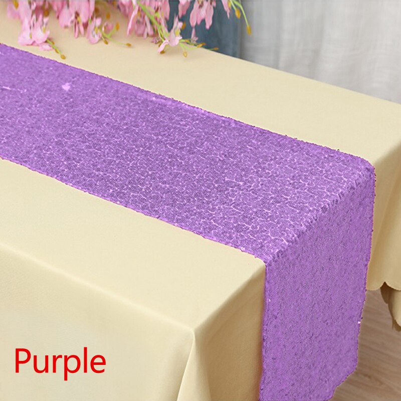 30 x 180cm färgglada paljetter bordslöpare glitter event festtillbehör bröllop jul tacksägelse hotell bankett heminredning: 8