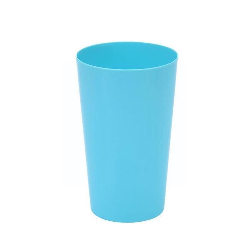 Home Plastic Water Cup Juice Tea Cup Portable Brief Thickened Candy Drinkware Party Toothbrush Brushing Color Washing Cup I8s2