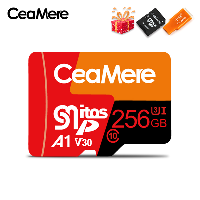CeaMere Micro SD Card Class10 UHS-1 8GB Class6 16GB/32GB U1 64GB/128GB/256GB U3 Memory Card Flash Memory Microsd for Smartphone