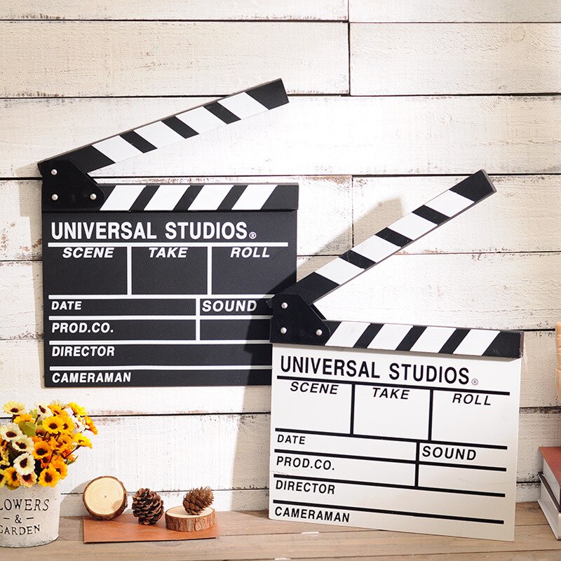 Movie Film Tv Slate Klepel Boord Dry Erase Clapboard Cut Actie Scene Movie Clip Film Actie Slate Clap Handgemaakte Cut prop