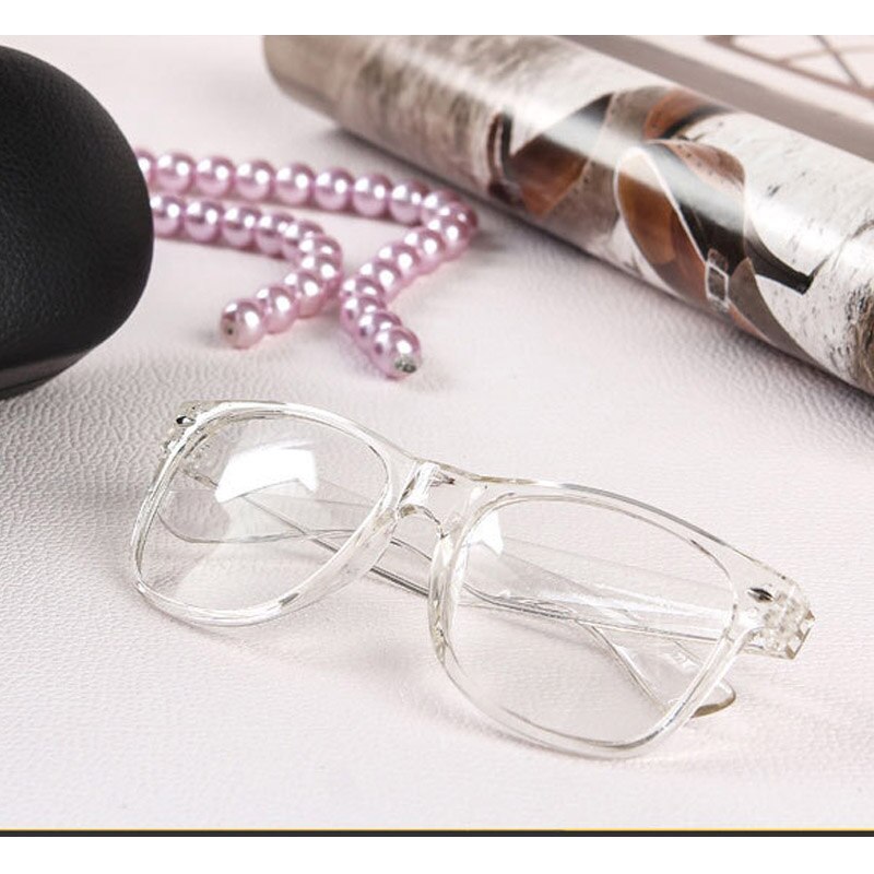 RBROVO Clear Glasses Frame Women Transparent Spectacle Frames Square Eyeglasses Frame Women Vintage Optical Frame Female: Transparent-T