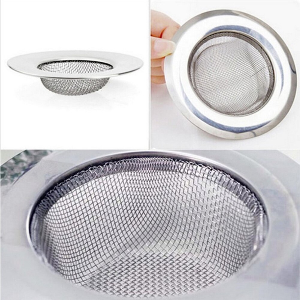 Stainless Steel Bathtub Hair Catcher Stopper Shower Drain Hole Filter Trap Kitchen Metal Sink Strainer Filter Barbed Wire