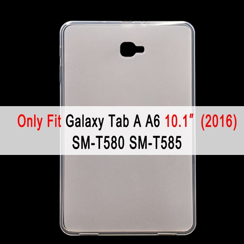 Miękki futerał dla samsung Galaxy Tab A A6 10.1 10.5 7.0 8.0 9.7 2015 2016 2017 2018 2019 T510 T580 P580 T590 T550 pokrywa: For SM-T580 SM-T585