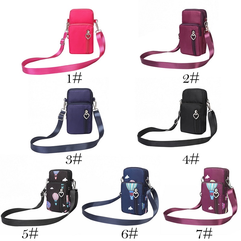 Bolso Universal de cuero para teléfono móvil, bolsa de hombro para el brazo, bolsillo, BILLETERA, correa para el cuello, para Huawei Honor, Samsung, iphone