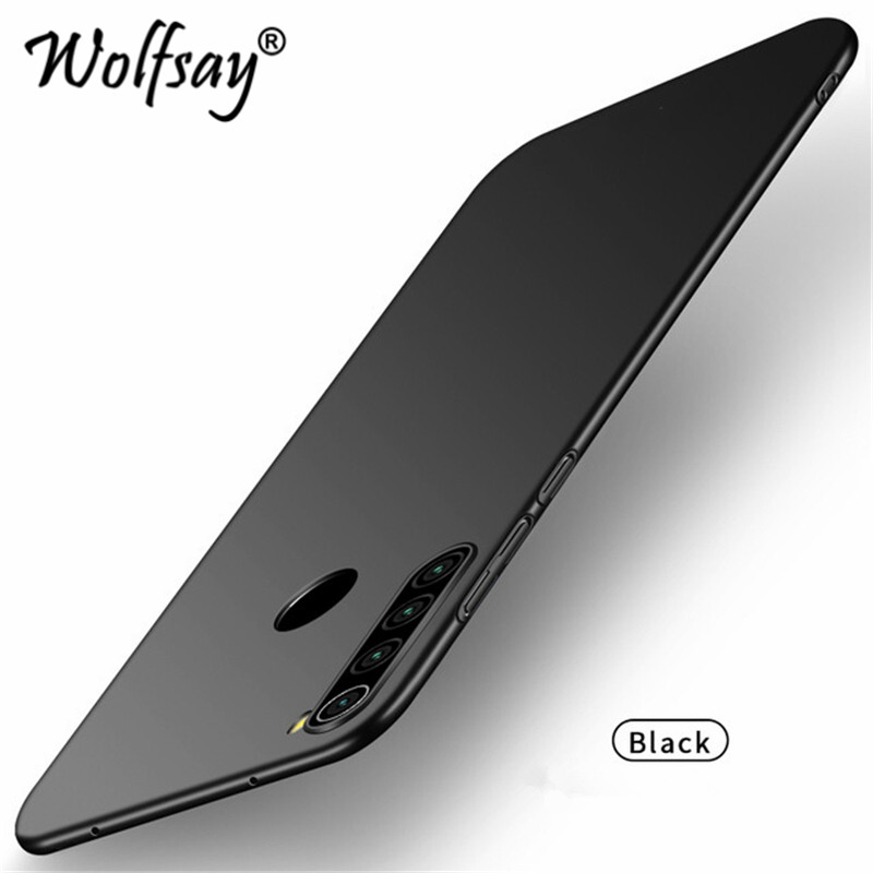 Wolfsay Für Abdeckung Xiaomi Redmi Hinweis 8T Fall Ultra Dünne PC Rüstung Hart Zurück Telefon Fall Für Xiaomi Redmi hinweis 8T Abdeckung Redmi Hinweis 8: Redmi Note 8T / Black