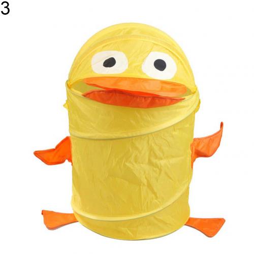 Cute Cartoon Animal Folding Bucket Dirty Laundry Basket Toy Storage Bucket Dirty Clothes Container Foldable Laundry Storage Buck: 3