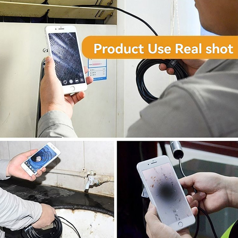 3 in 1 HD Endoscoop Camera Mini Camera 5.5/8mm IP67 Waterdichte Pijpleiding Inspectie Automotive Reparatie Endoscoop voor Android PC