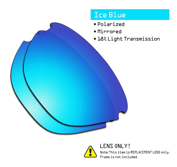 SmartVLT Polarisierte Ersatz Linsen für Oakley Frogskins Lite Sonnenbrille-Mehrere Optionen: Eis Blau-ShieldCoat