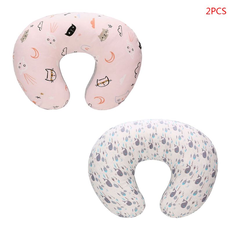 Baby Breastfeeding Pillow/Pillowcase Newborn Head Positioner Maternal and Child Supplies Multi-function U-type Maternity Nursing: 5-2PC-Pillowcase