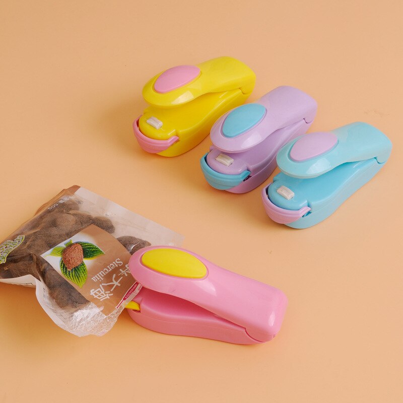 Mini Thermal Soldering Iron Portable Food Saver Plastic Vacuum Sealer Close Bag Heat Machine Manual for Packages Closure Clip
