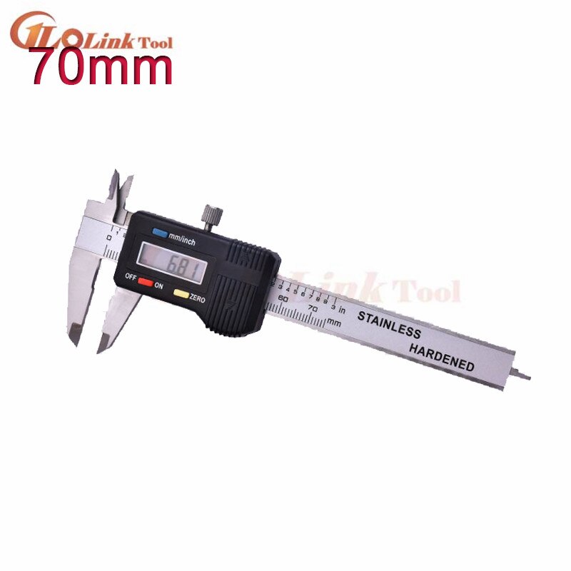 Industrial level metal case Stainless Steel Digital Caliper 0-50mm 0-150mm 200mm 300mm Electronic slide caliper micrometer gauge: 0-70mm digital