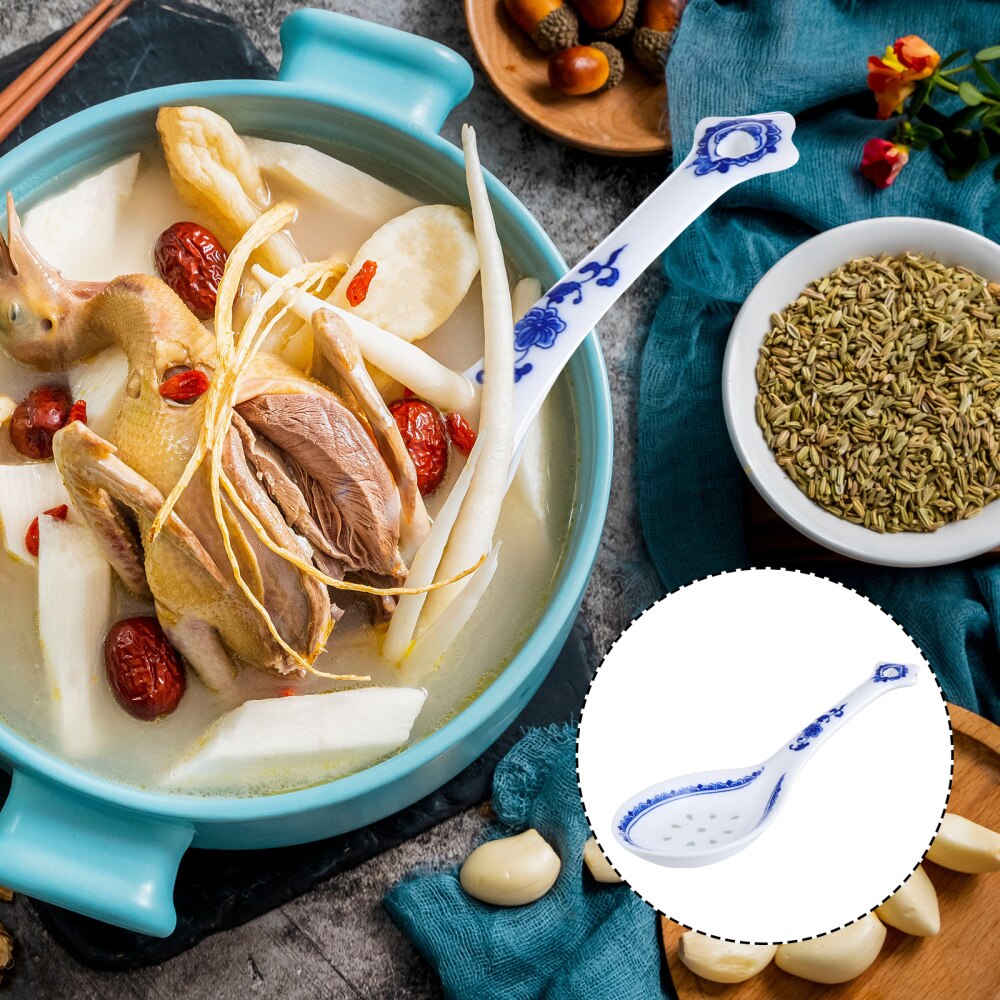 Cuchara sopera de cerámica para cocina, para exteriores, restaurante, hogar, 1 ud.