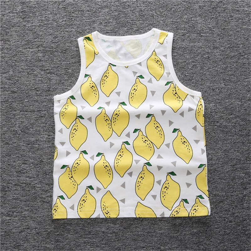 Sommer stil babyvest bomuldsundertøj ærmeløse tanktoppe til piger og drenge børn børn tøj toppe camisoler vest