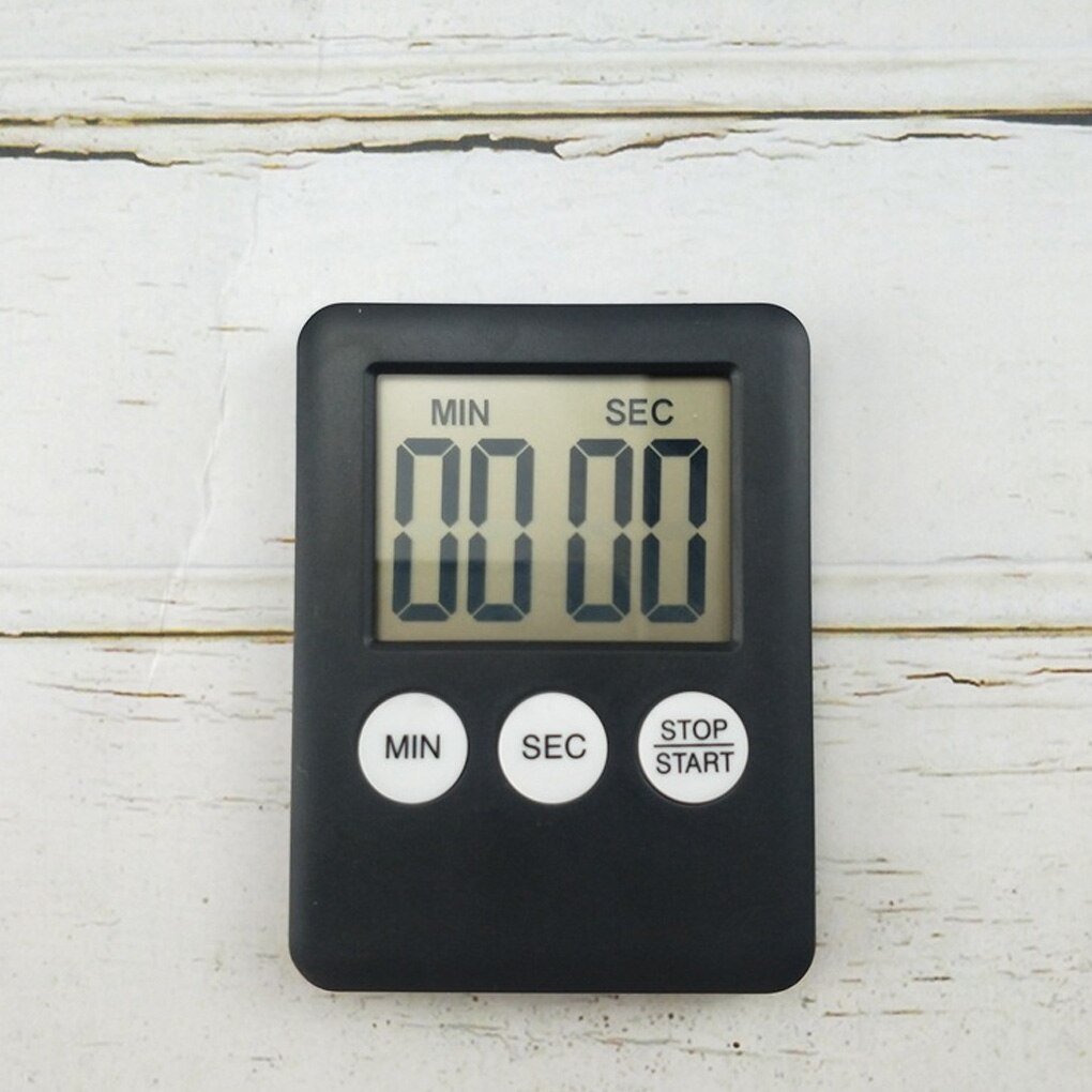 Kitchen Timer Super Thin LCD Digital Screen Cooking Count-Down Up Magnetic Clock Alarm Bar Accessories Sleeping Sport Work Tool