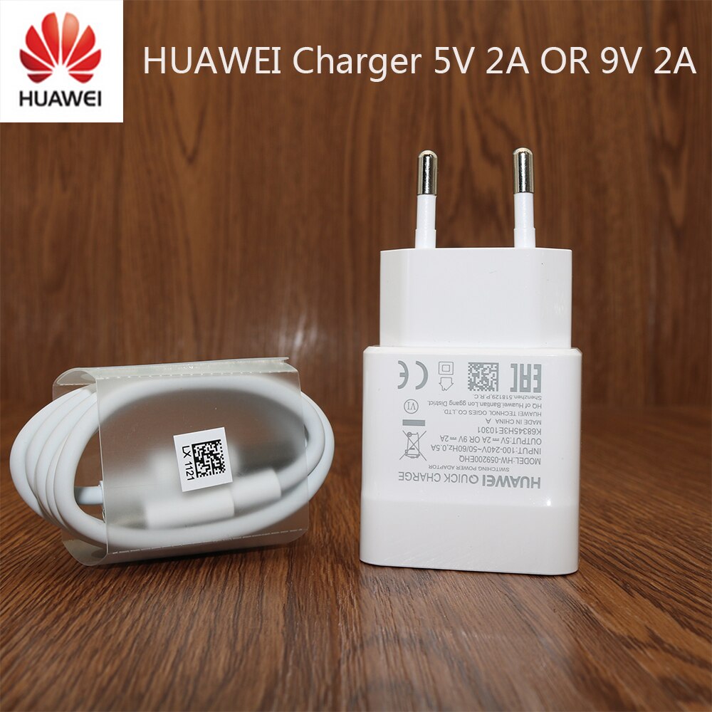 Huawei honor 8 cargador de 100% Original de 5 V/9 V 9V 2A rápido Usb carga de la pared Apadter y Cable para P8 lite nova G9 mate 8 honor 9