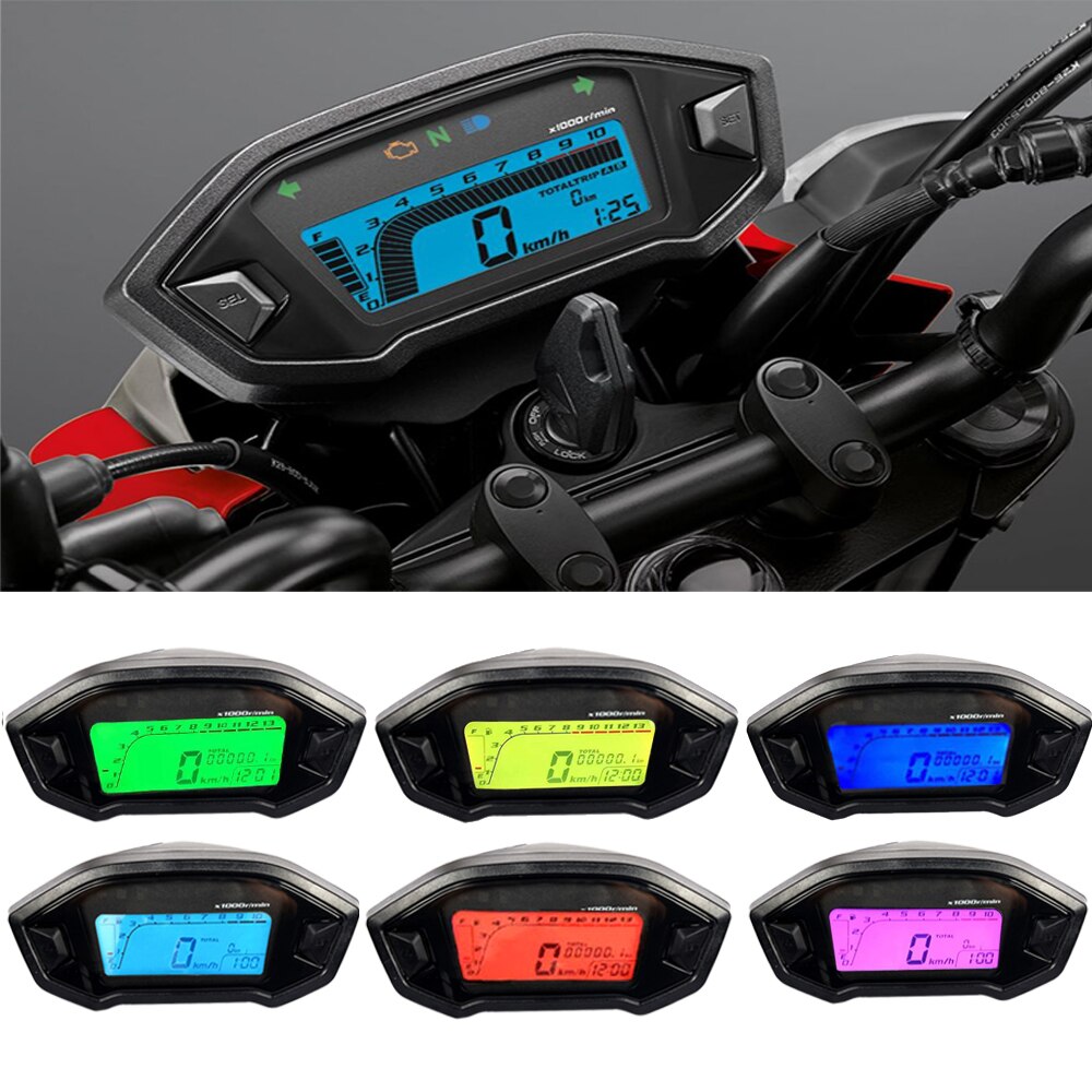 12V Motorcycle LCD Gauge Digital Indicator Speedometer waterproof Odometer Velocimetro meter For Honda Grom MSX 125 MSX125