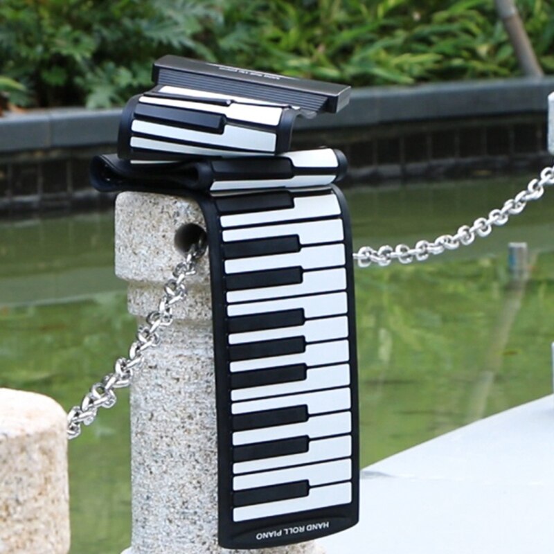 Mainos -88 kosketinta rullattava piano päivitetty kannettava ladattava elektroninen käsikäyttöinen piano kannettava elektroninen käsikäyttöinen piano