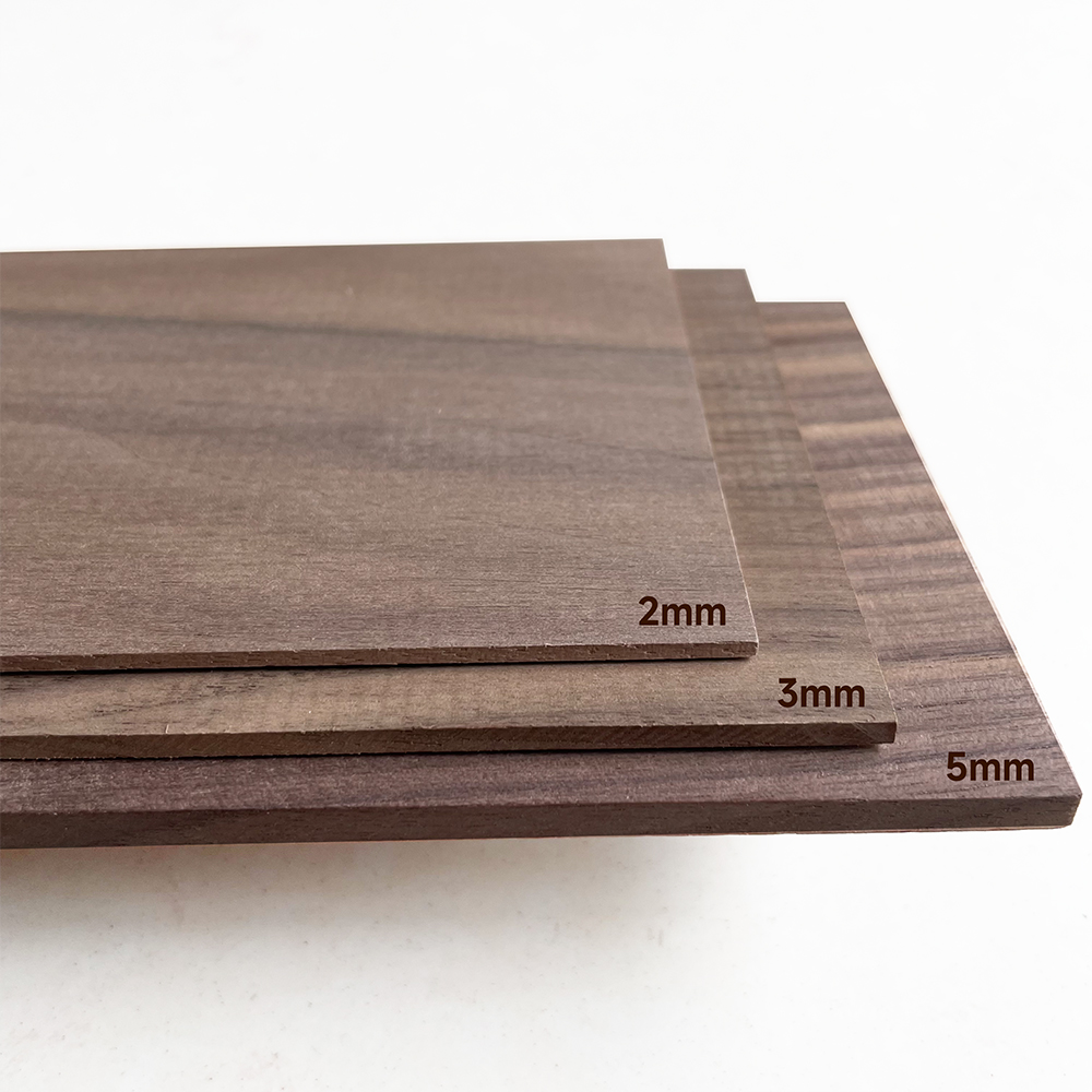 OMUKI Natural Black Walnut Polishing Solid Wood Panel Construction Model Material Handmade DIY Wooden Crafts