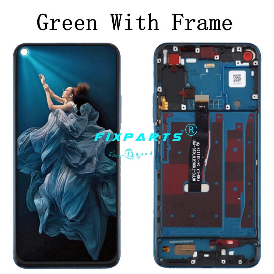 Originele Display Voor Huawei Nova 5T Lcd Touch Screen Digitizer Met Frame Voor 6.26 "Huawei Nova5T Lcd YAL-L21 Display