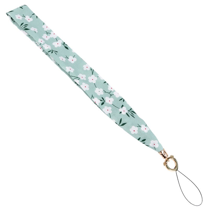 Mobile silk Lanyard neck strap for key card phone string kawaii wrist strap hand key cord necklace phone holder rope