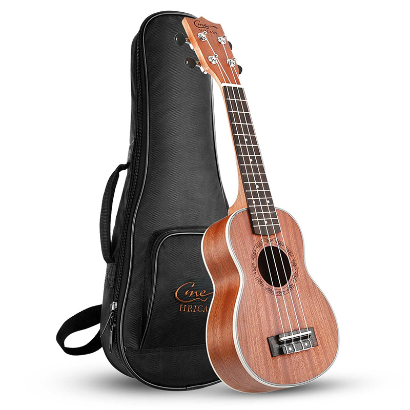 Hricane Lente 21 Inch 15 Frets Ukulele Gitaar Sopraan Sapele Rosewood 4 Strings Hawaiian Gitaar Muziekinstrumenten Gig Bag: Default Title