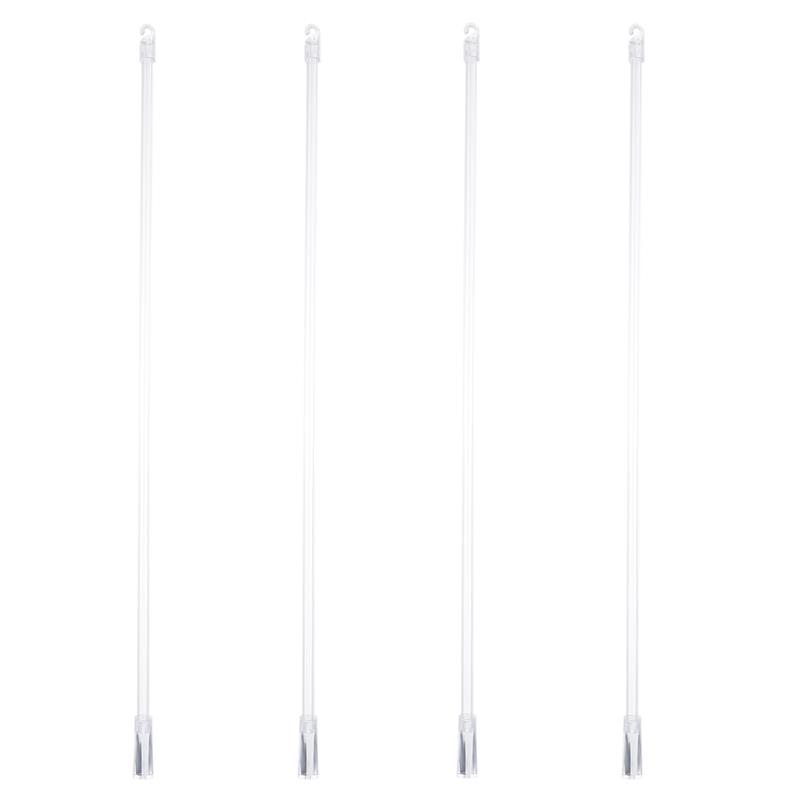 4pcs Wand Blind Replacement Blinds Vertical Parts Venetian Window Rods Rod Control Hook Clear With Mini Wands Household Stick 17: Default Title