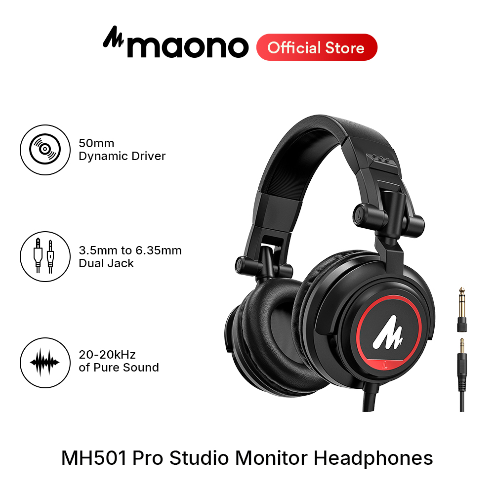 Studio Monitor Kopfhörer Über Ohr mit 50mm Fahrer MAONO AU-MH501