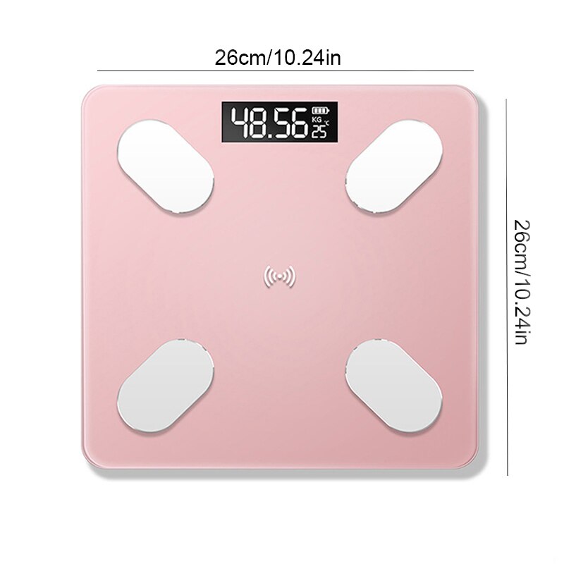 Bluetooth Lichaamsvet Schaal Bmi Schaal Smart Elektronische Weegschalen Led Digitale Badkamer Weegschaal Balance Lichaam Samenstelling Analyzer