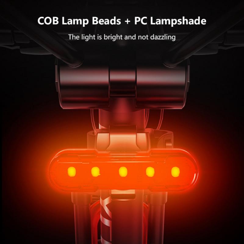 Fahrrad Licht Outdoor USB Aufladbare Mountainbike Rücklicht Nacht Reiten Sicherheit Warnleuchten Fahrrad LED Radfahren Hinten Licht