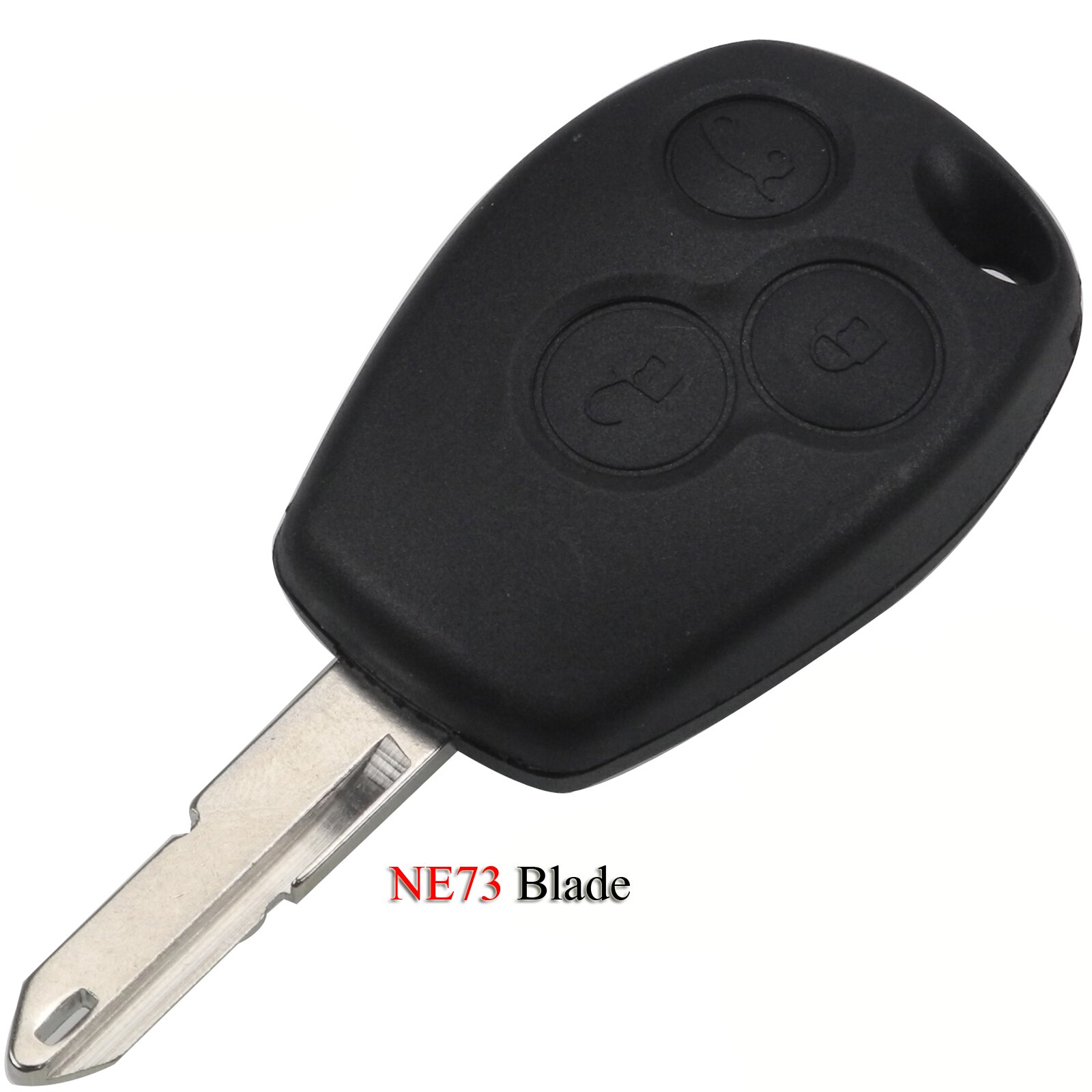 Kutery Car Key Shell For Renault Trafic Vivaro Duster Logan Fluence Clio Sande Megane 3Buttons Replacement Remote Key Case Cover: NE73 Blade