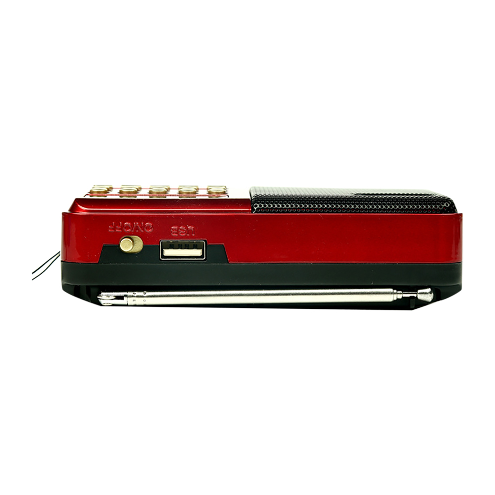 Mini Portable Radio Handheld Rechargeable Digital FM USB TF MP3 Player Music Speaker Devices Supplies