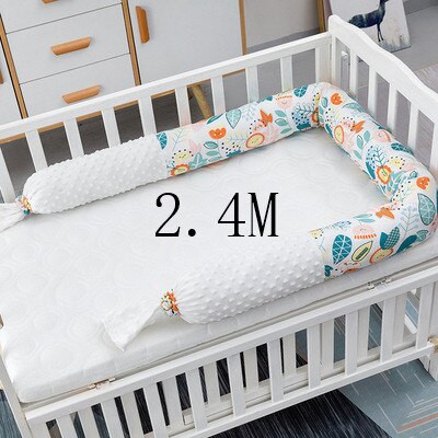 Baby crib, bed, soft package bedding, baby bed, toddler ham sausage fence, children's pure cotton anti-fall anti-collision strip: 9