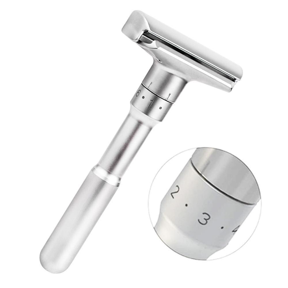 Adjustable Safety Razor and Base For Man Shaving Razor Classic 5 Razor Safety Blade With Y1N9