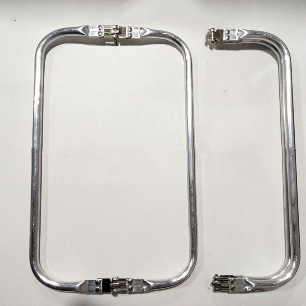 Vintage naaigerei handtas accessoires zilver DIY tas onderdelen tas sluiting clutch metalen portemonnee frame portemonnee sluiting kus sluiting: Rose goud