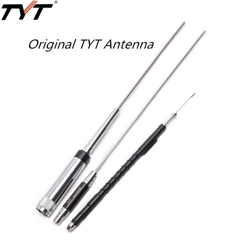 100% authentique authentique TYT Original à Gain élevé quadri-bande 29/50/144/430Mhz antenne TYT LOGO pour TYT voiture Radio Mobile TH-9800 Plus: 9800 antenna