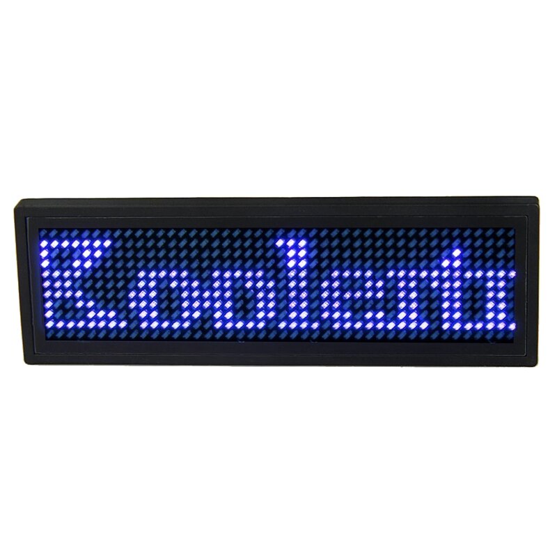 Programmable LED Digital Scrolling Message Name Tag Id Badge(11x44 Pixels)