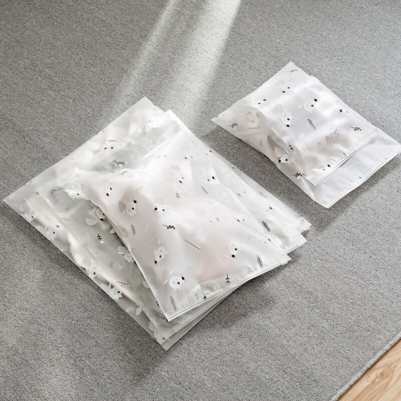 Outdoor Travel Waterproof Storage Waterproof Underwear Sorting Bags Zip Lock Makeup Underwear Shoes Translucent Packaging