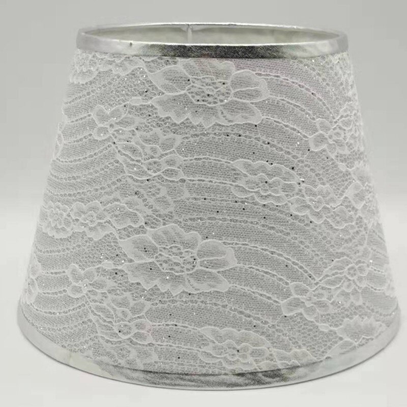 Lampeskjerm  e27 , lampeskjerm til bordlampe rund og pvc stoff lampedeksel til bordlampe, lampeskjermramme