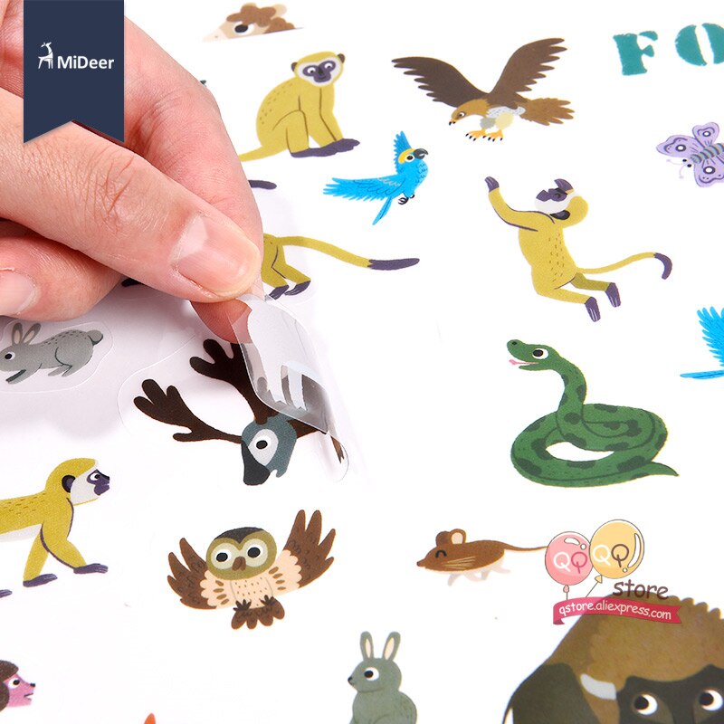 Mideer Herbruikbare Stickers Boek Gamepad Collection Kids Educatief Speelgoed Voor Kinderen Puzzel Verwijderbare Achtergrond Scènes