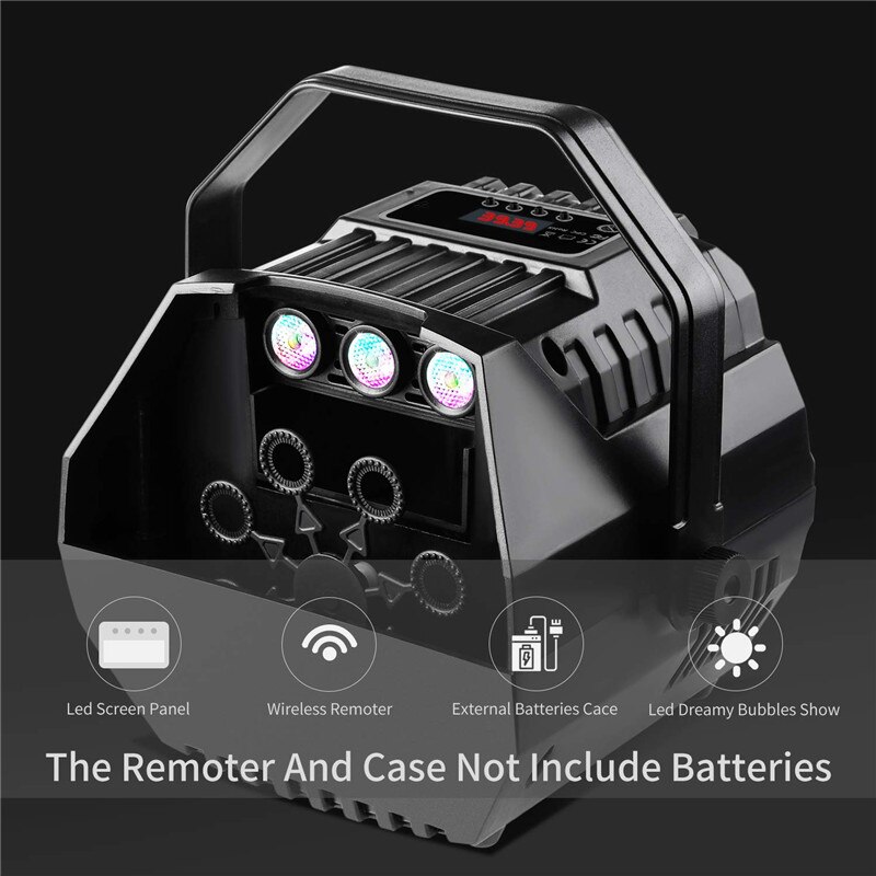 ah CONDOTTO il mini Bolla Macchina di Effetto di Fase Macchina Della Bolla Scena del Matrimonio Romantico Bolla con la Cassa di Batteria per le Imprese Della Decorazione Della Casa